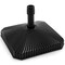 Black Fillable Umbrella Base with Adjustable Pole Holder for 6–10 ft Umbrellas